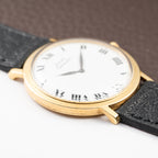 Piaget Automatic Ultra Plat 18K Gold White Roman Dial Ref. 12603 from 1960s