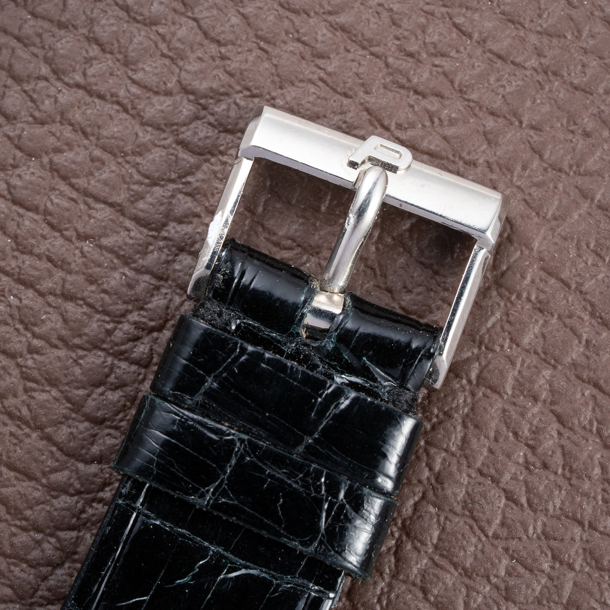 Piaget Automatic Extra Plat Clous de Paris Hobnail 18k White Gold Cal 12P Micro Rotor Ref 12448 from 1970s