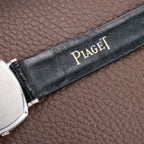 Piaget Automatic Extra Plat Clous de Paris Hobnail 18k White Gold Cal 12P Micro Rotor Ref 12448 from 1970s