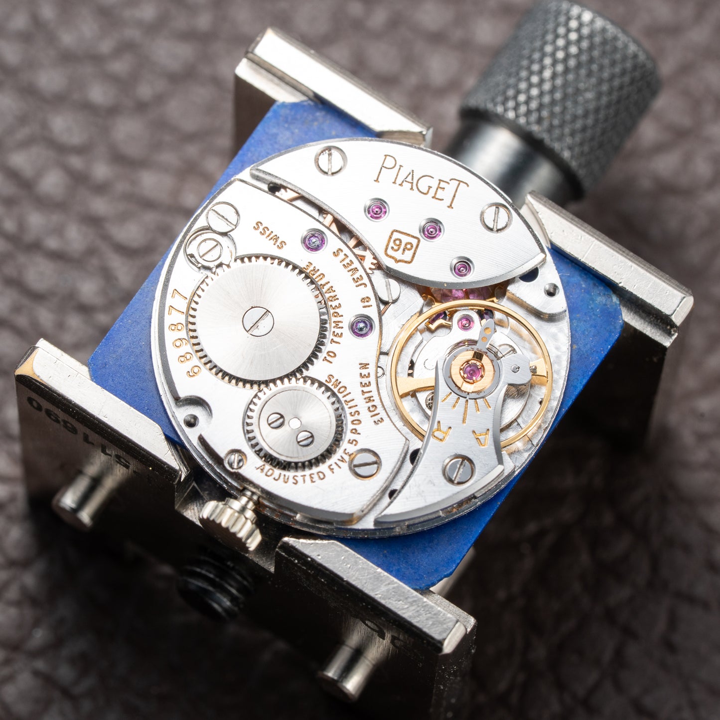 Piaget Tank Lapis Lazuli Stone Dial 18K White Gold Ref 9287 from 1980s