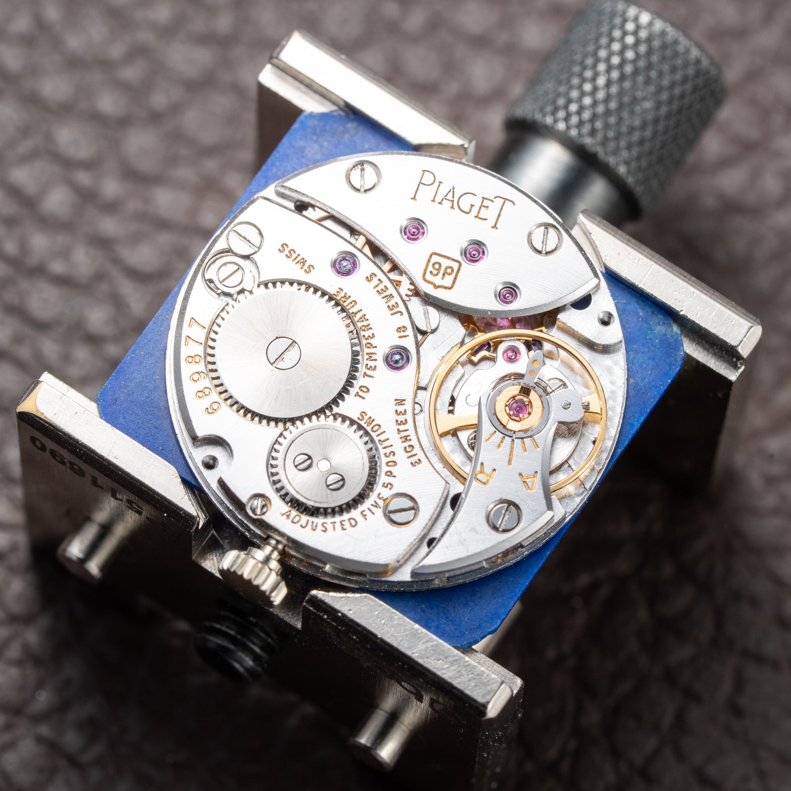 Piaget Tank Lapis Lazuli Stone Dial 18K White Gold Ref 9287 from 1980s