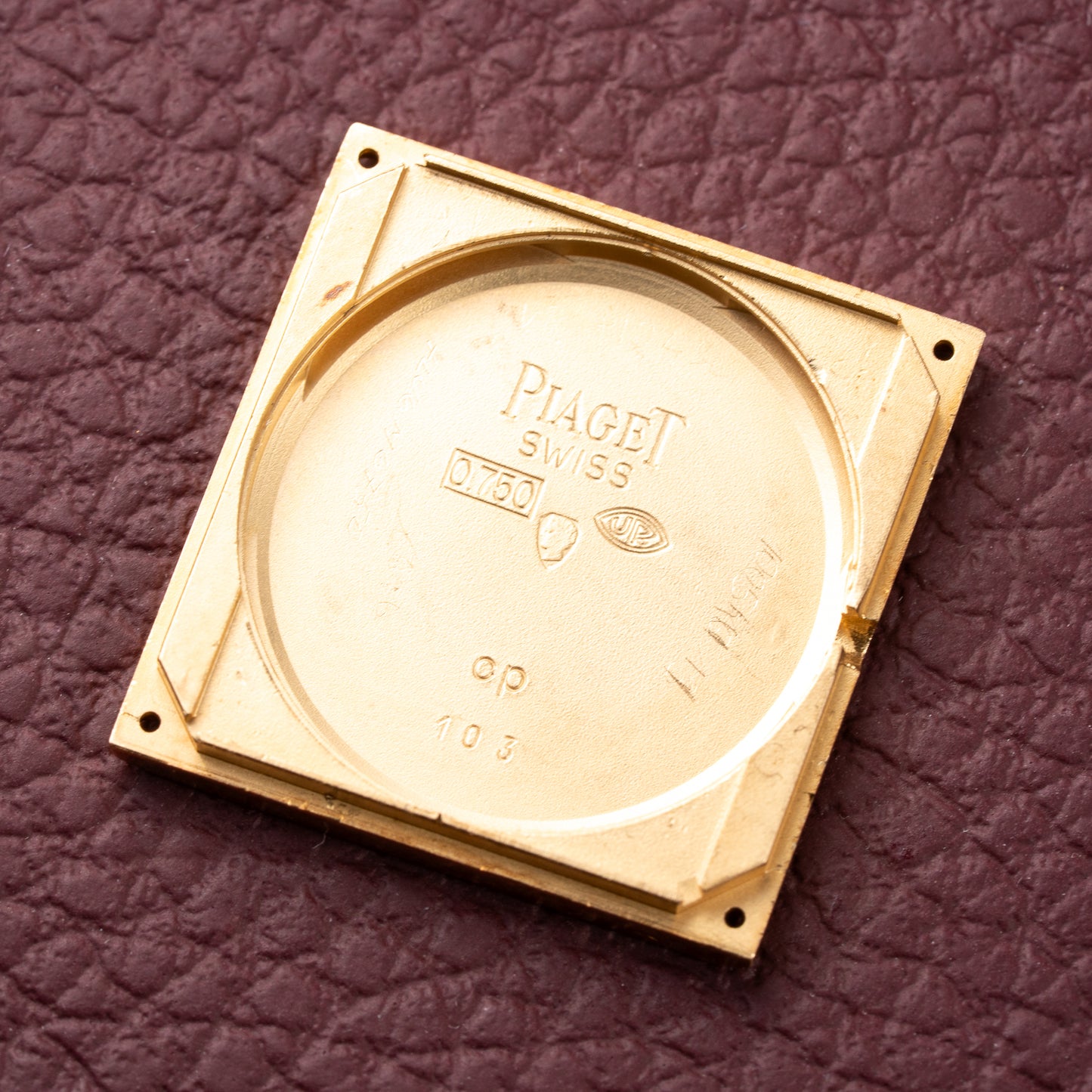 Piaget Tank Lapis Lazuli Ultra Thin 18K Yellow Gold Cal. 9P Ref. 9150 from 1970s