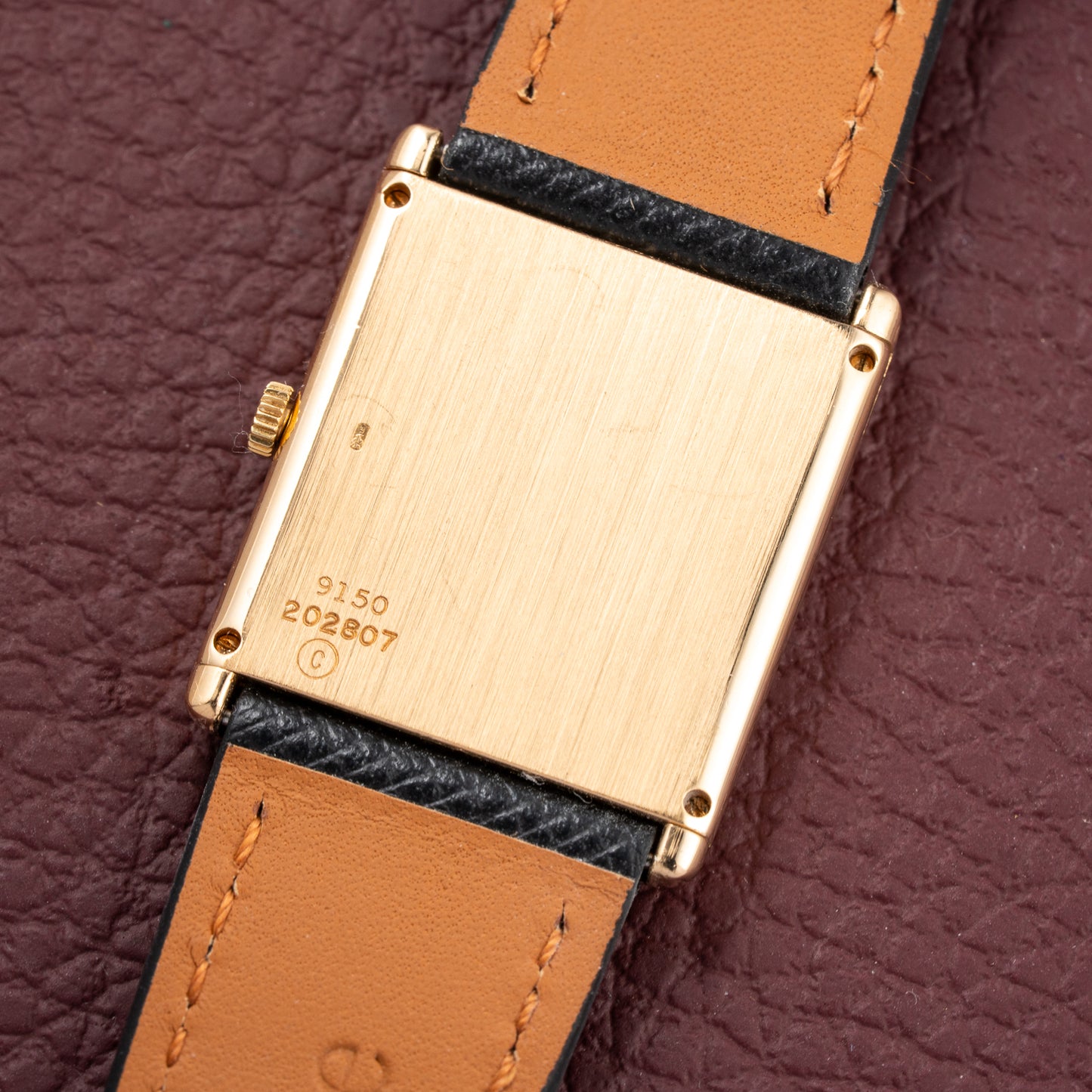 Piaget Tank Lapis Lazuli Ultra Thin 18K Yellow Gold Cal. 9P Ref. 9150 from 1970s