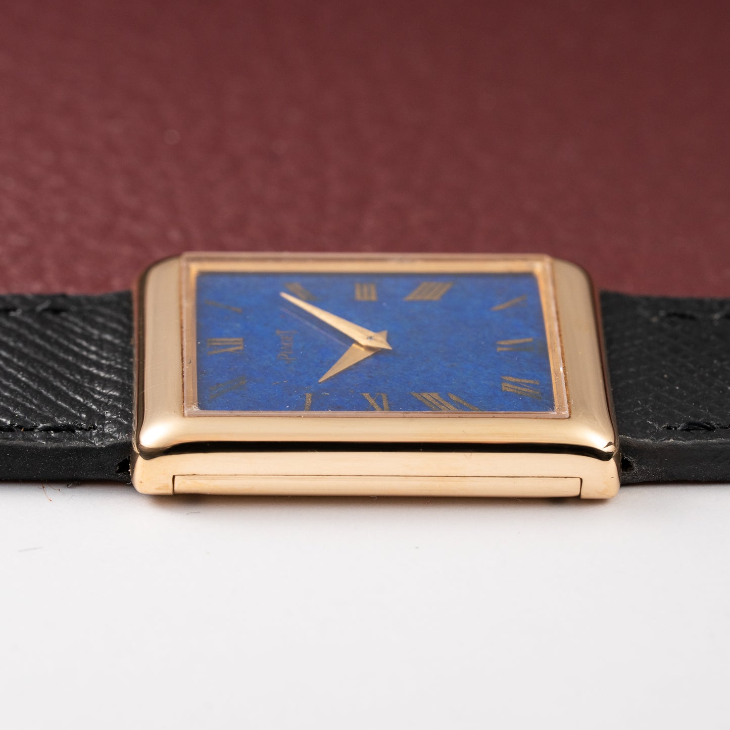 Piaget Tank Lapis Lazuli Ultra Thin 18K Yellow Gold Cal. 9P Ref. 9150 from 1970s