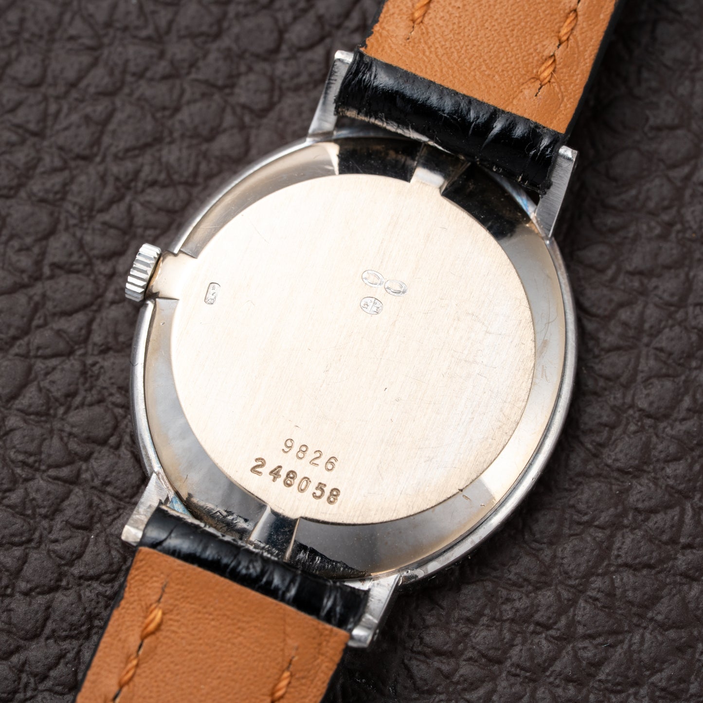 Piaget Oval Ellipse Onyx Black Dial Factory Diamond Bezel 18K White Gold Ref. 9826 from 1970s