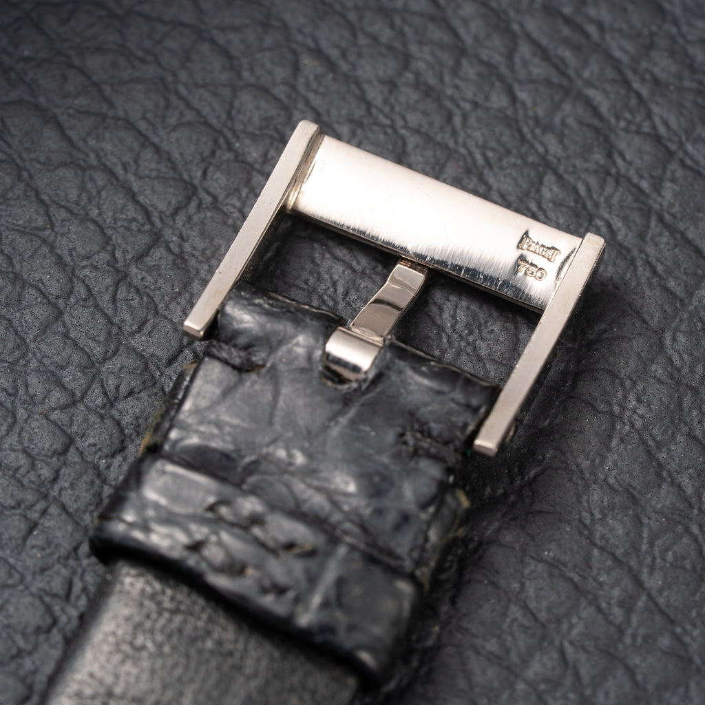 Piaget Protocole Onyx & Mother of Pearl 18k White Gold Ref. 8154 from 1980s