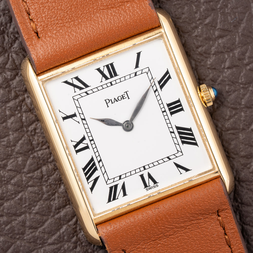 Piaget Tank Ultra-Thin 18K Yellow Gold Cal. 9P with Box Ref. 9287 from 1960s