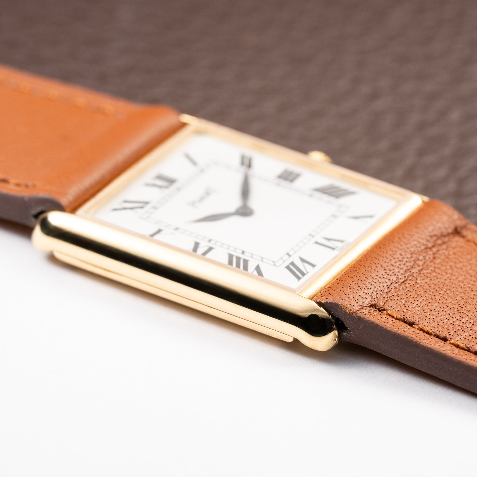 Piaget Tank Ultra-Thin 18K Yellow Gold Cal. 9P with Box Ref. 9287 from 1960s