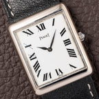 Piaget Tank Ultra Thin 18K White Gold Ref 9150 Calibre 9P from 1970s