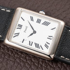 Piaget Tank Ultra Thin 18K White Gold Ref 9150 Calibre 9P from 1970s