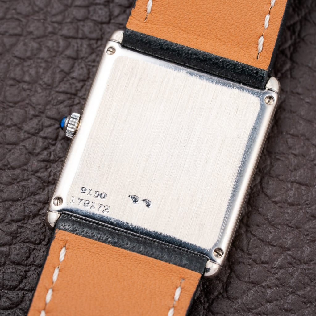 Piaget Tank Ultra Thin 18K White Gold Ref 9150 Calibre 9P from 1970s