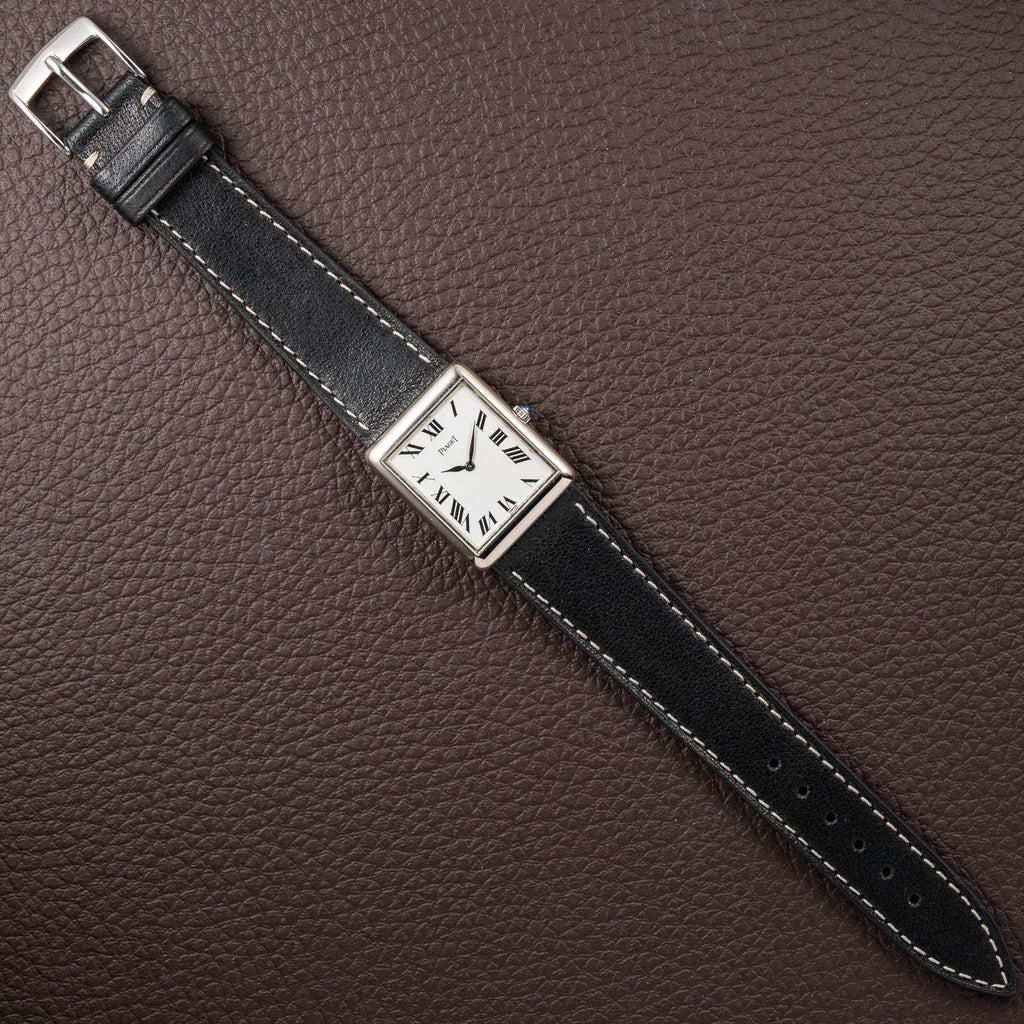 Piaget Tank Ultra Thin 18K White Gold Ref 9150 Calibre 9P from 1970s