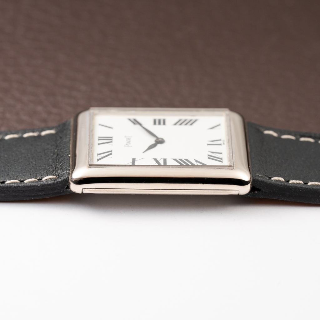 Piaget Tank Ultra Thin 18K White Gold Ref 9150 Calibre 9P from 1970s