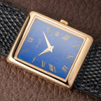 Piaget Tank Lapis Lazuli Ultra Thin 18K Yellow Gold Cal. 9P Ref. 9150 from 1970s