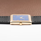 Piaget Tank Lapis Lazuli Ultra Thin 18K Yellow Gold Cal. 9P Ref. 9150 from 1970s