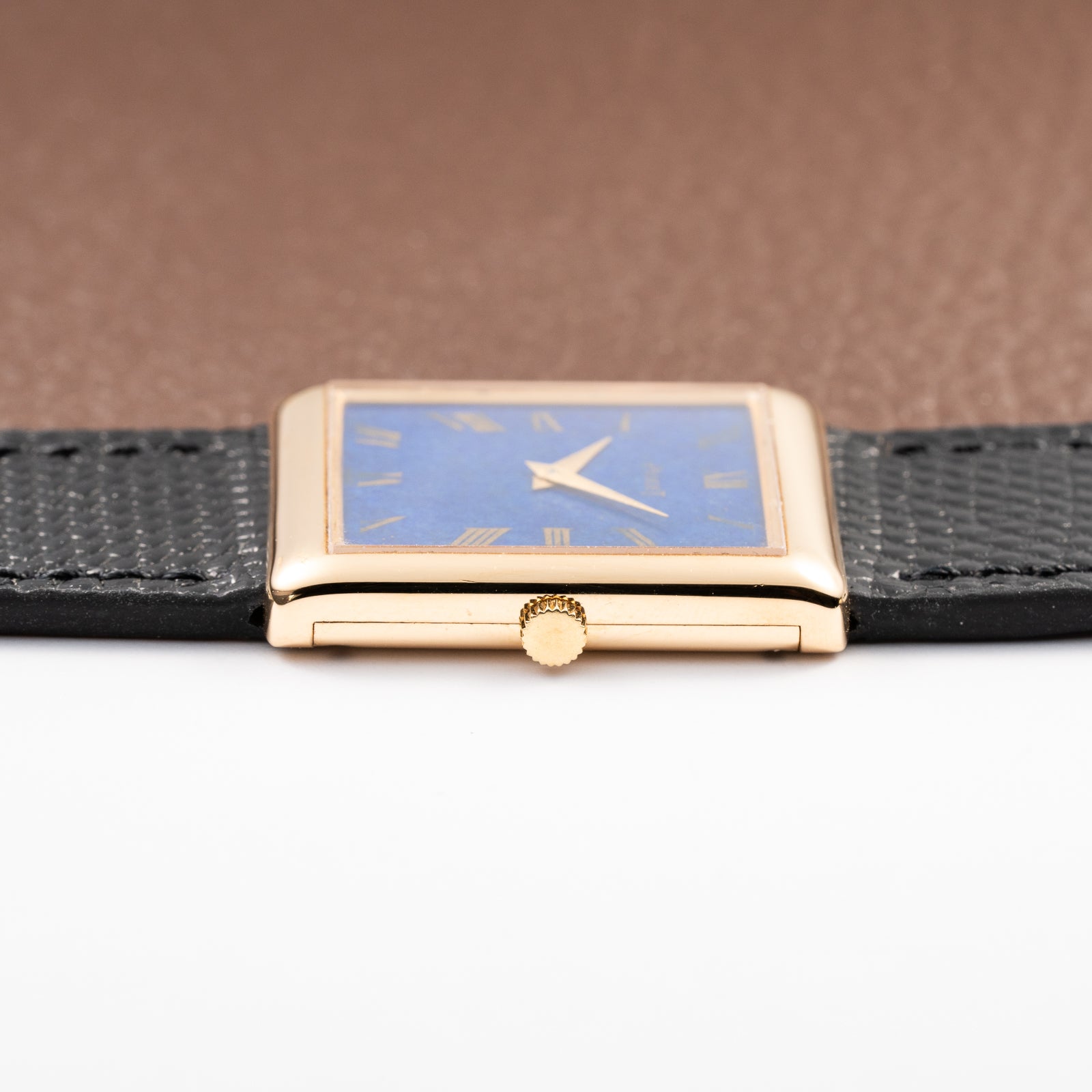 Piaget Tank Lapis Lazuli Ultra Thin 18K Yellow Gold Cal. 9P Ref. 9150 from 1970s