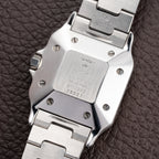 Cartier Santos Carrée “Ghost” Grey Stainless Steel Automatic GM Ref. 2960 from 1980s