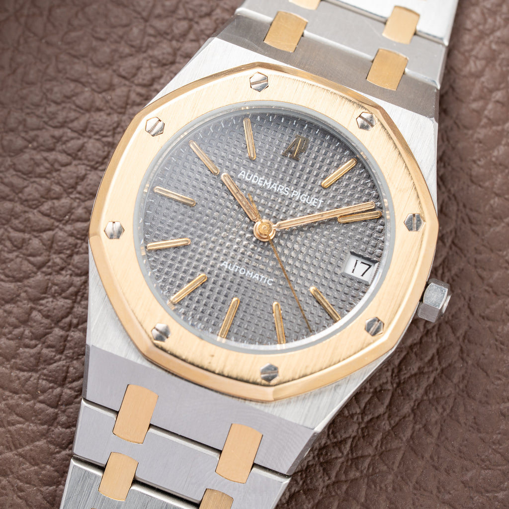 Audemars Piguet Royal Oak Co-Signed Fred Paris Gold Steel Automatic Ref. 4100SA from 1970s