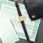 Rolex Cellini 18k Yellow Gold Champagne Guilloche Dial from 2004 Ref 6110/8