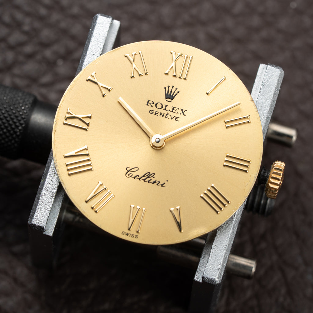Rolex Cellini Lady Champagne Roman Dial 18K Yellow Gold Ref. 4109 From 1989