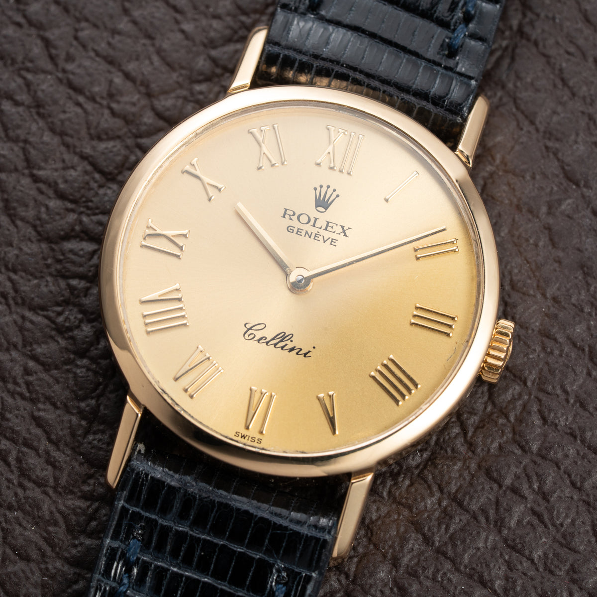 Rolex Cellini Lady Champagne Roman Dial 18K Yellow Gold Ref. 4109 From 1989