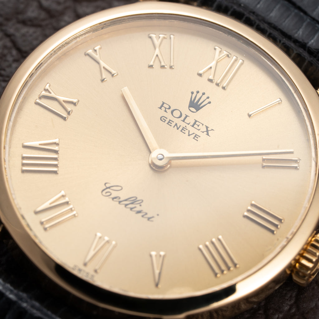 Rolex Cellini Lady Champagne Roman Dial 18K Yellow Gold Ref. 4109 From 1989