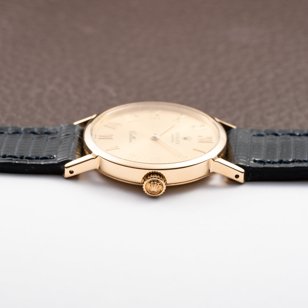 Rolex Cellini Lady Champagne Roman Dial 18K Yellow Gold Ref. 4109 From 1989