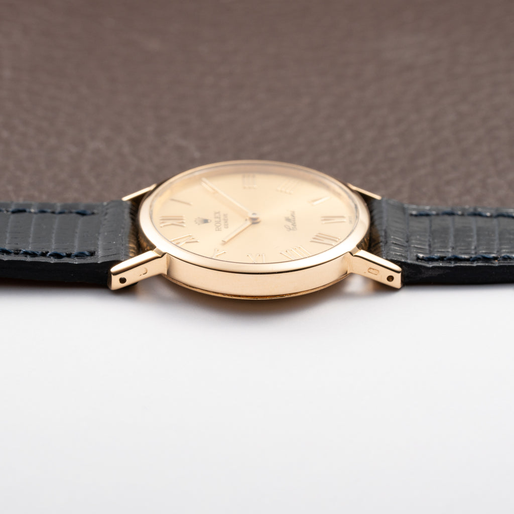 Rolex Cellini Lady Champagne Roman Dial 18K Yellow Gold Ref. 4109 From 1989
