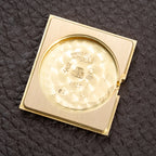 Rolex Cellini Tank Wood Dial 18K Yellow Gold Clous de Paris Ref. 4127 from 1990