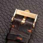 Rolex Cellini Tank Wood Dial 18K Yellow Gold Clous de Paris Ref. 4127 from 1990