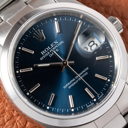Rolex Date 34 Blue 15200