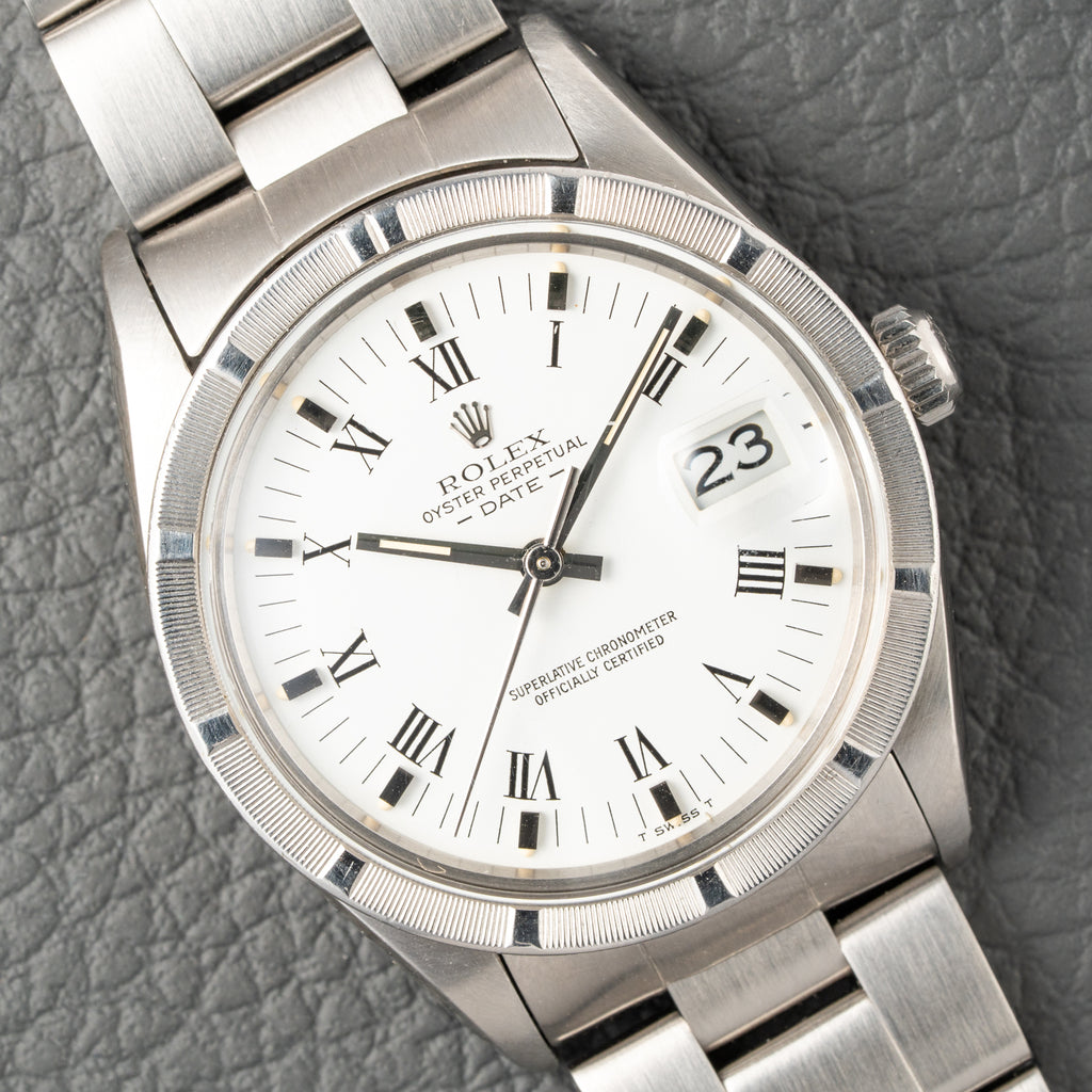 Rolex Date 34 Oyster Perpetual Roman Dial Ref 15010 from 1984