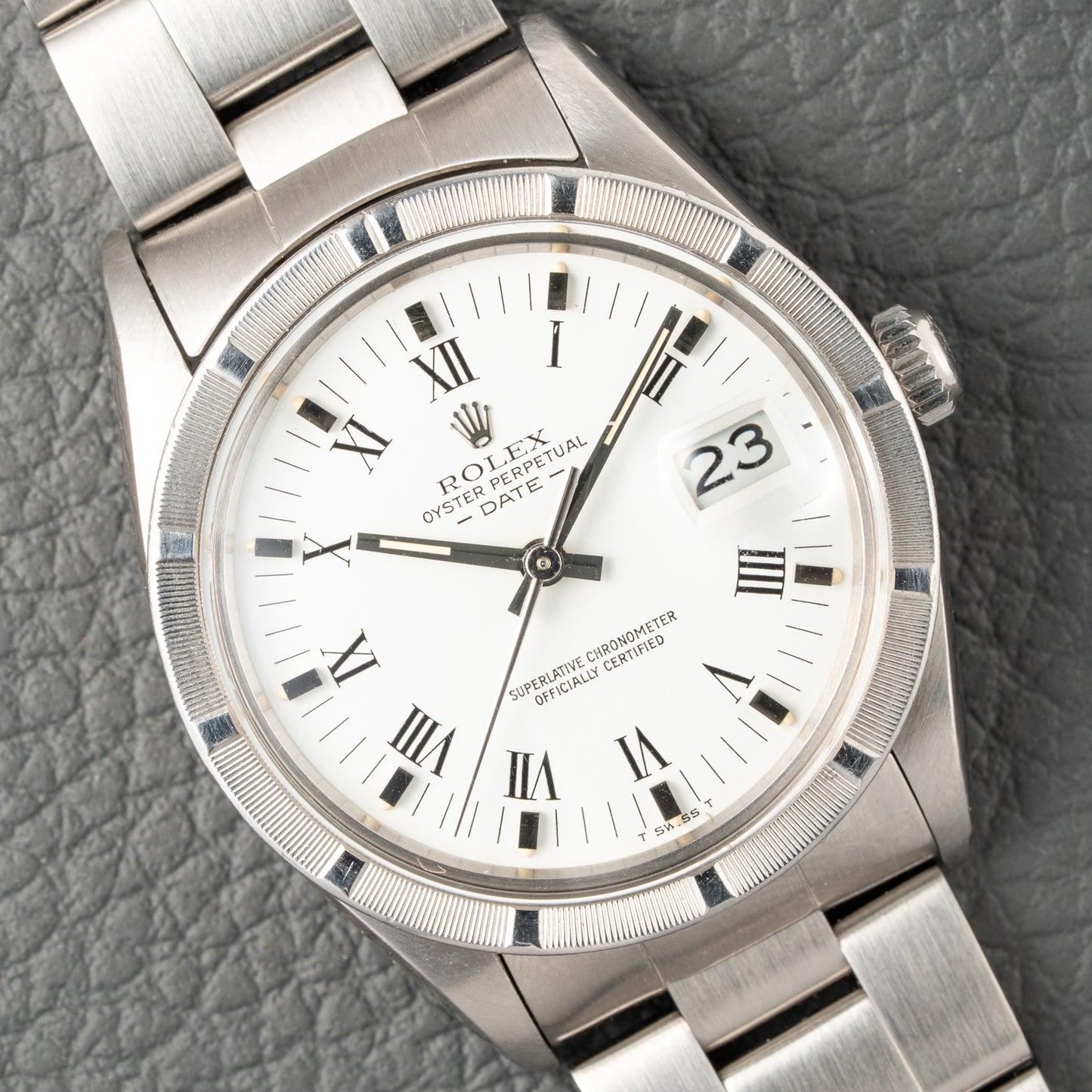 Rolex Date 34 Oyster Perpetual Roman Dial Ref 15010 from 1984