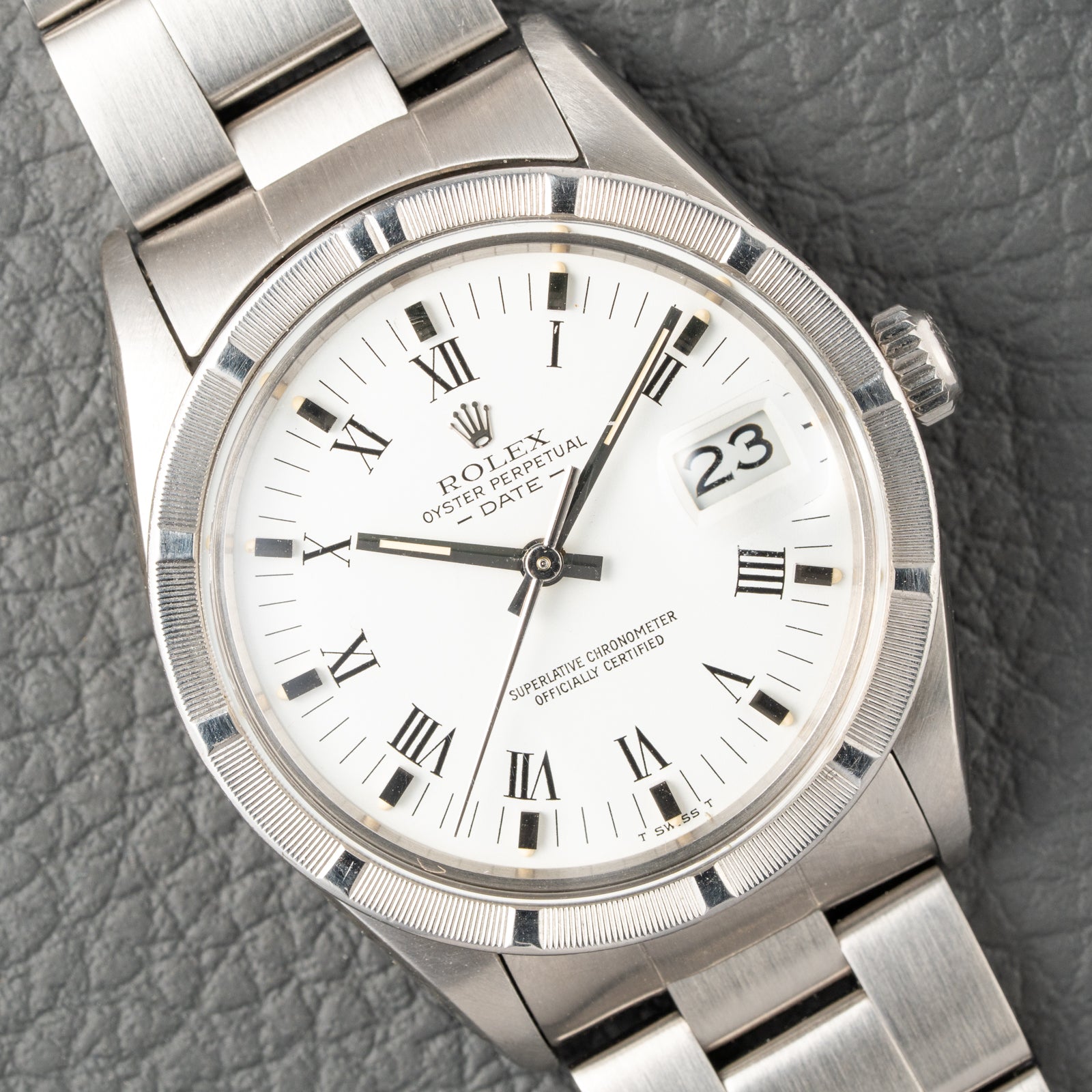 Rolex Date 34 Oyster Perpetual Roman Dial Ref 15010 from 1984