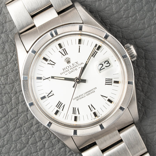 Rolex Date 34 Oyster Perpetual Roman Dial Ref 15010 from 1984