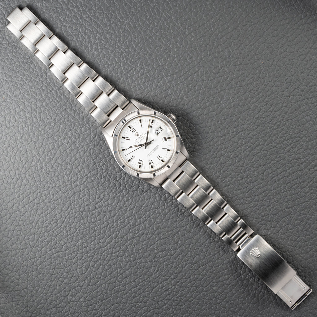 Rolex Date 34 Oyster Perpetual Roman Dial Ref 15010 from 1984