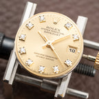 Rolex Datejust 26 Lady Factory Diamond Dial 18K Yellow Gold Ref. 69178 Circa 1994