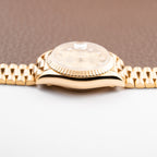 Rolex Datejust 26 Lady Factory Diamond Dial 18K Yellow Gold Ref. 69178 Circa 1994