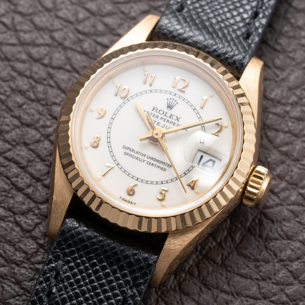 Rolex Datejust Lady Boiler Gauge Dial 18K Yellow Gold Ref. 69178 From 1984