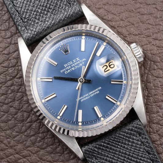 Rolex Datejust 36 Blue Tritium Dial Oyster Perpetual Ref. 1601 Circa 1968