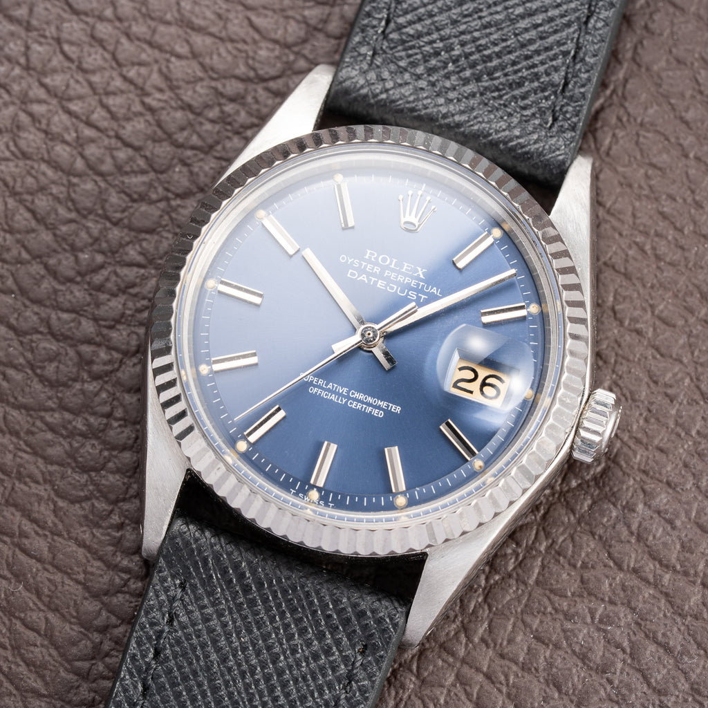 Rolex Datejust 36 Blue Tritium Dial Oyster Perpetual Ref. 1601 Circa 1968