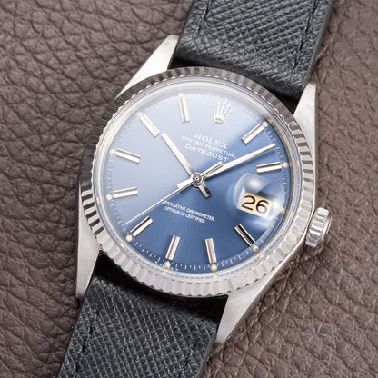 Rolex Datejust 36 Blue Tritium Dial Oyster Perpetual Ref. 1601 Circa 1968
