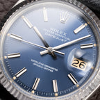 Rolex Datejust 36 Blue Tritium Dial Oyster Perpetual Ref. 1601 Circa 1968