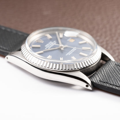 Rolex Datejust 36 Blue Tritium Dial Oyster Perpetual Ref. 1601 Circa 1968