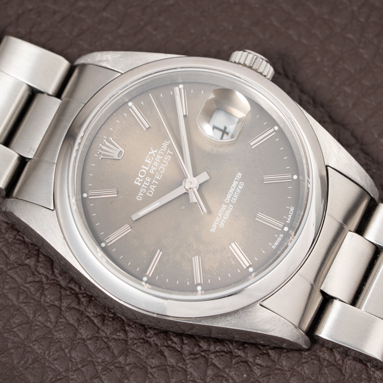 Rolex Datejust 36 Patina Grey Dial Ref 16200