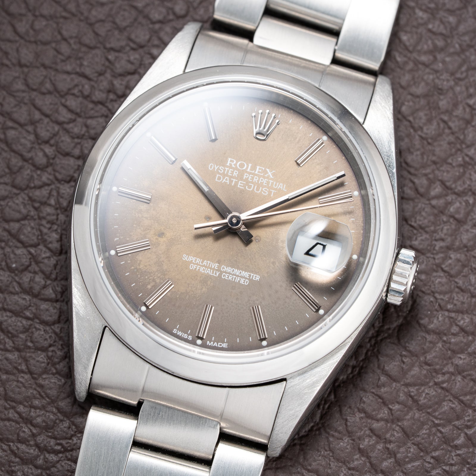 Rolex Datejust 36 Patina Grey Dial Ref 16200