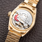 Rolex Lady-Datejust Blue Diamond Dial President Bracelet 18k Yellow Gold Full Set Ref. 69178 From 1985