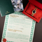 Rolex Lady-Datejust Blue Diamond Dial President Bracelet 18k Yellow Gold Full Set Ref. 69178 From 1985