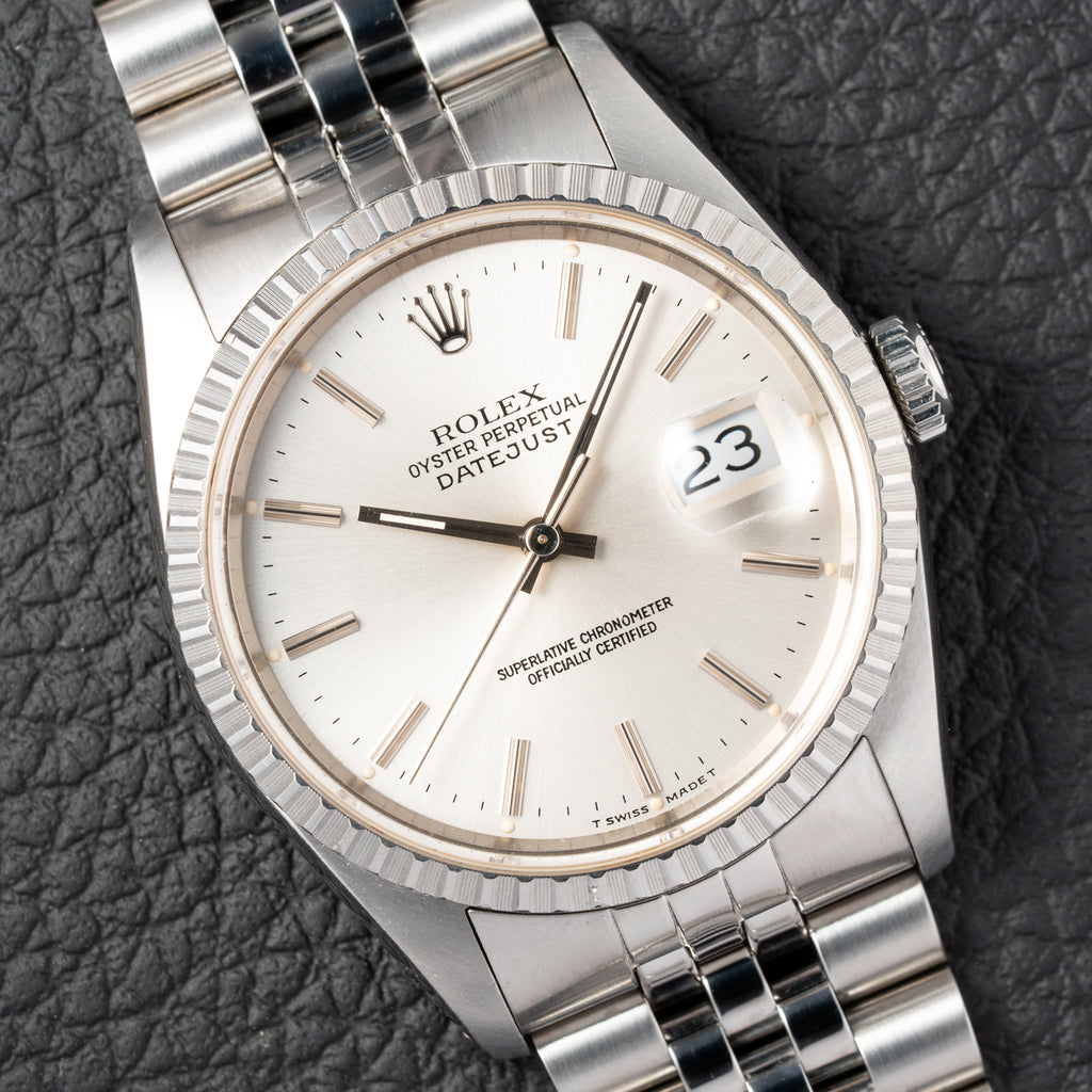 Rolex Datejust 36mm Ref. 16220 Engine Turned bezel Jubilee (1991)
