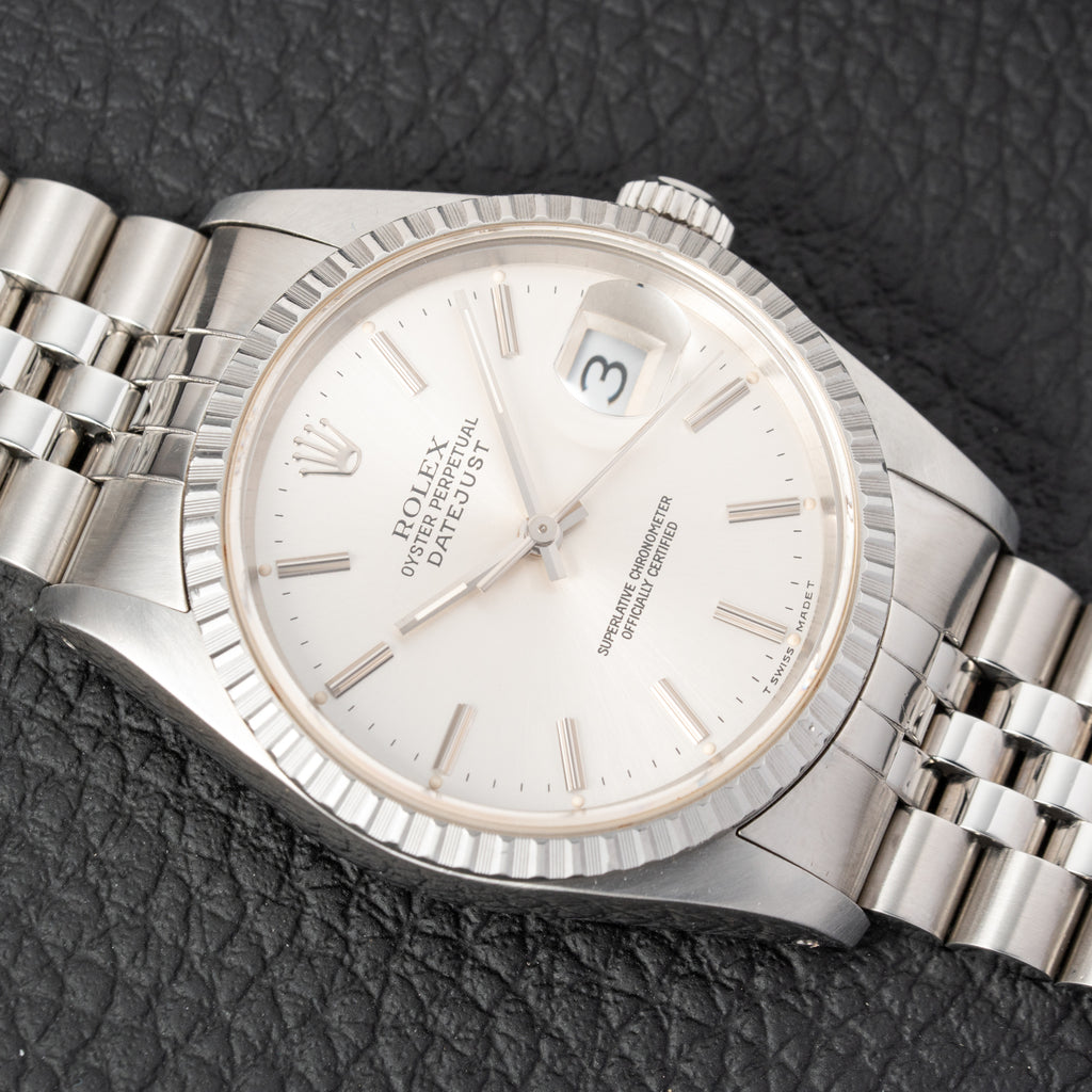 Rolex Datejust 36mm Ref. 16220 Engine Turned bezel Jubilee (1991)